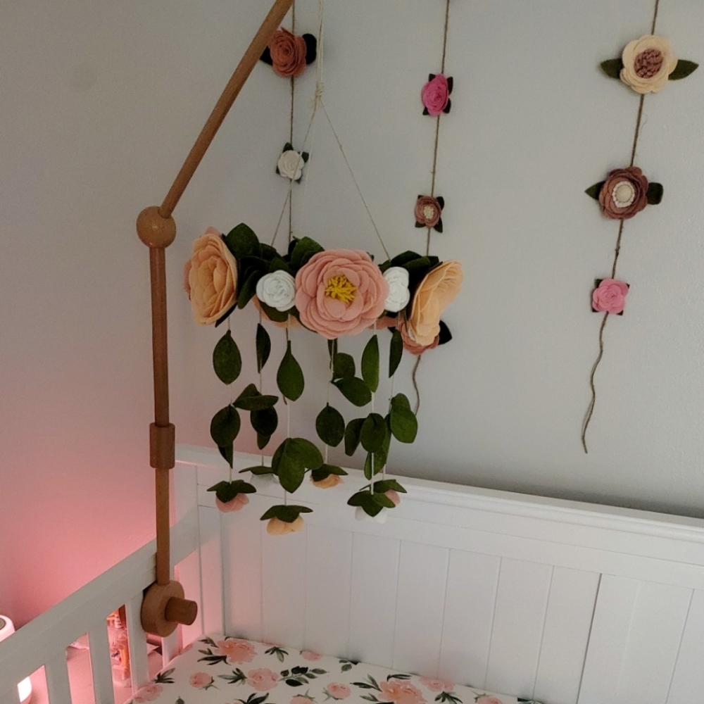 Baby Mobile & Wooden Arm